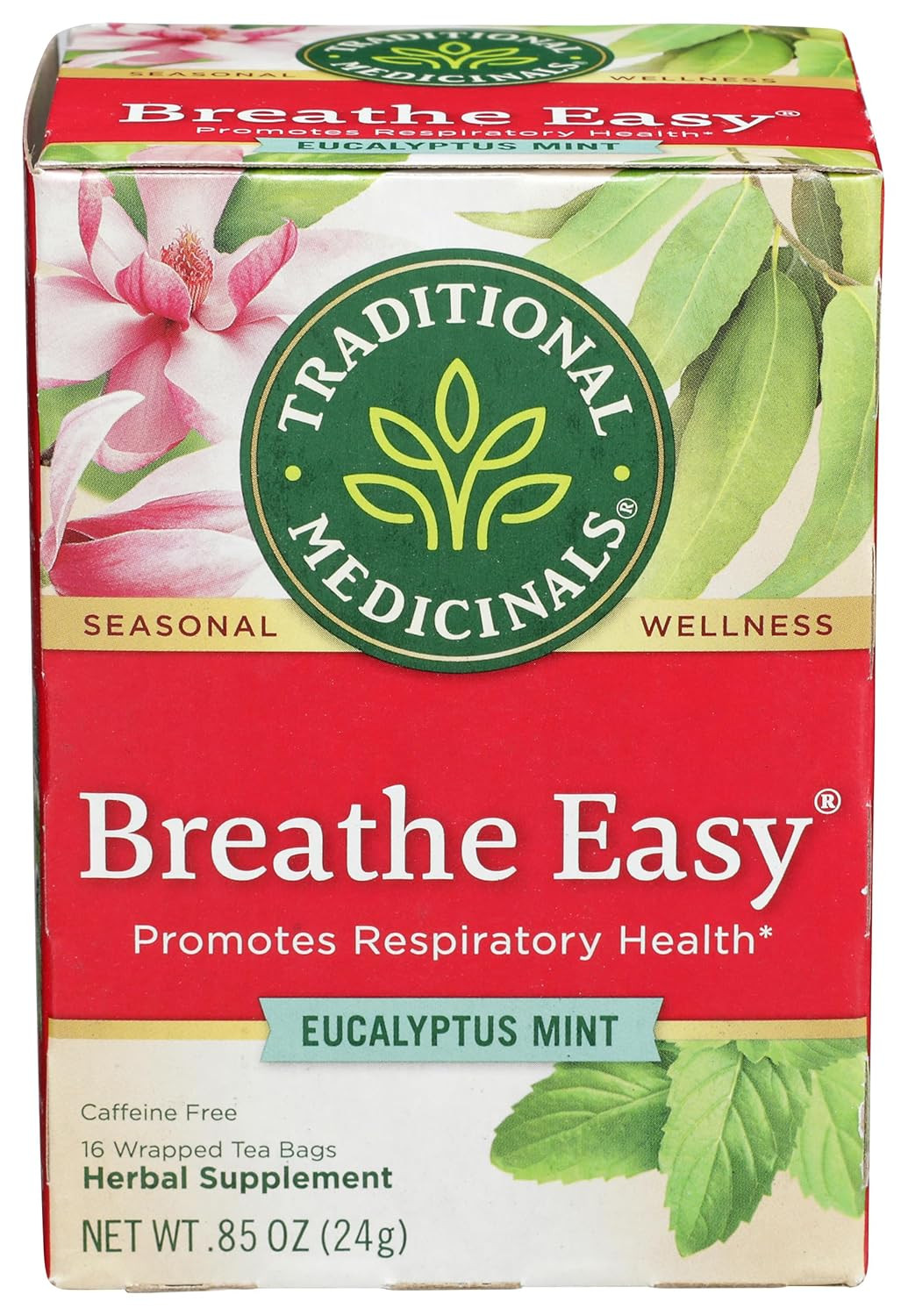 Traditional Medicinals – Breathe Easy Seasonal Tea – Promotes Respiratory Health