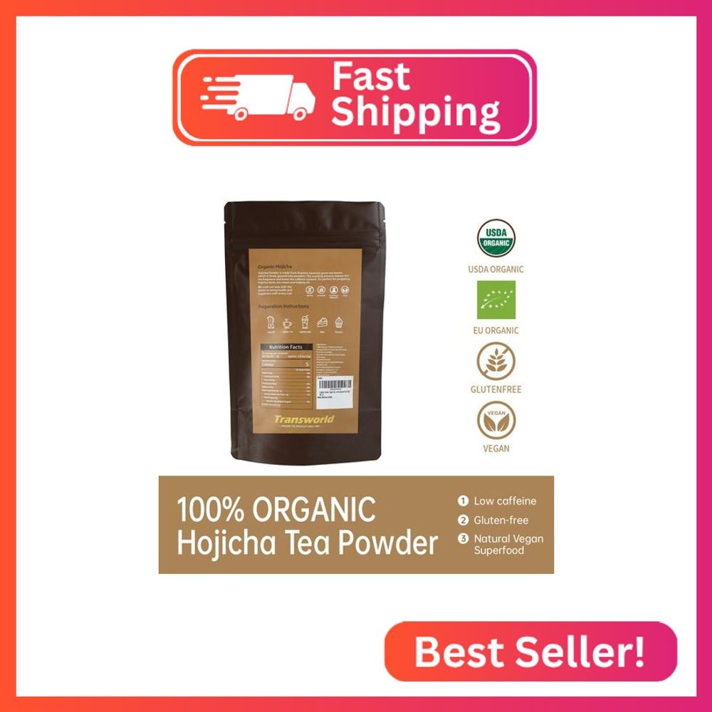 Hojicha Powder Organic Matcha Roasted Green Tea Powder Japanese Style (50g)