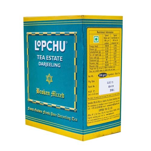 5 X LOPCHU TEA LOPCHU BROKEN MIXED 250 gm LONG EXPIRY