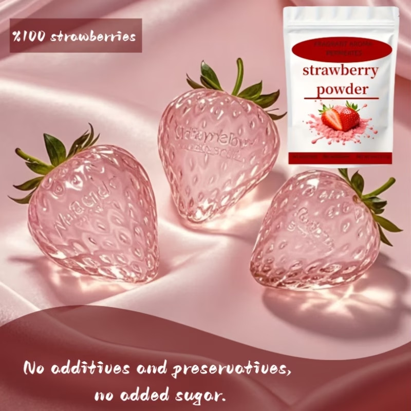 Natural Strawberry Powder Without Additives Rich And Mellow Aroma