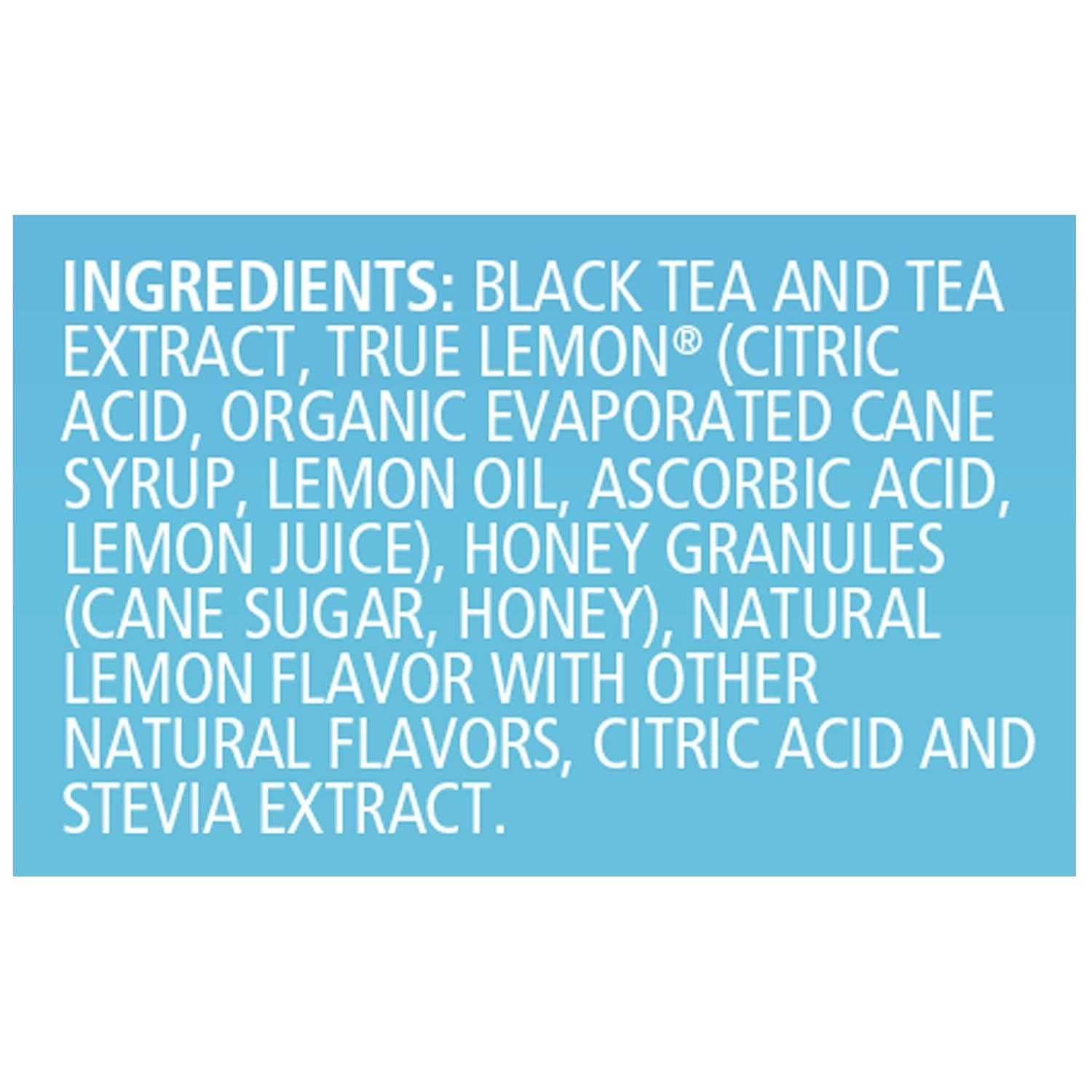 Non-GMO Sweetened Black Tea with Lemon – Cold Brew, 18 bags, GLUTEN-FREE