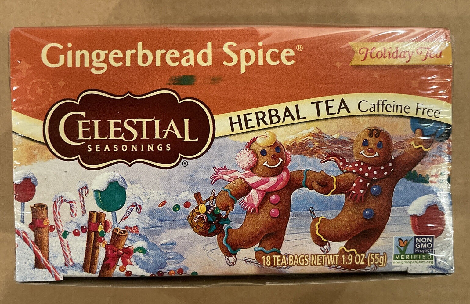 Celestial Seasonings Herbal Tea, Gingerbread Spice, 18 Count, see description
