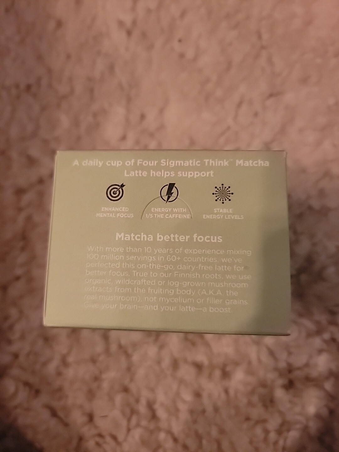 Think, Organic Matcha Latte Mix with Lion’s Mane Mushrooms, 10 Packets, 0.21 oz