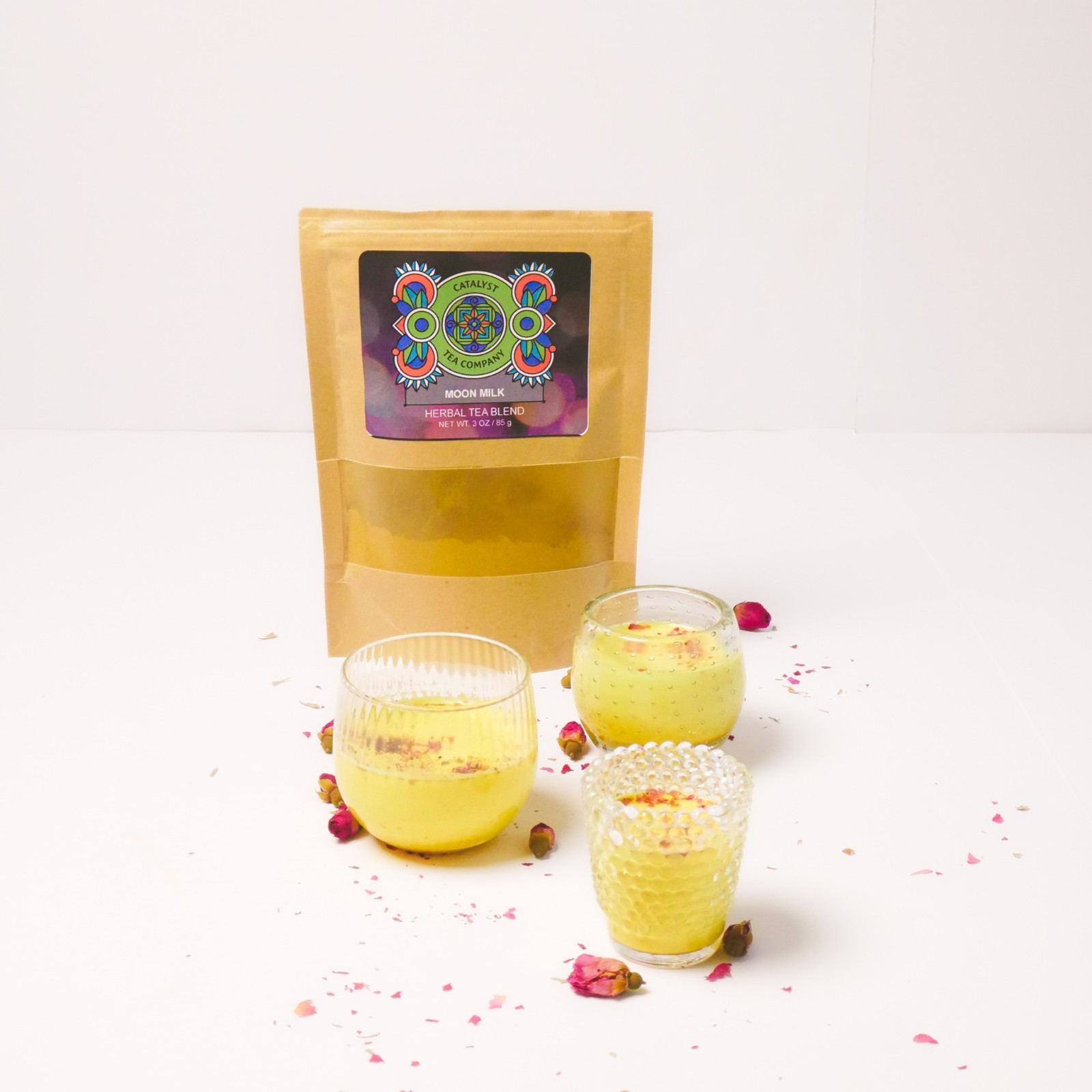 Golden Moon Milk Blend | Turmeric Ashwagandha Cinnamon | Caffeine Free Drink Mix