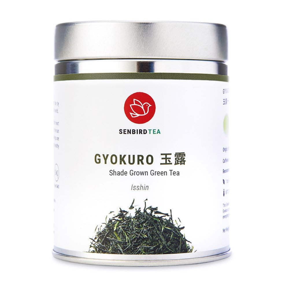 Senbird Premium Gyokuro – Japanese Shade Grown Green Tea – From Kyoto Japan -…