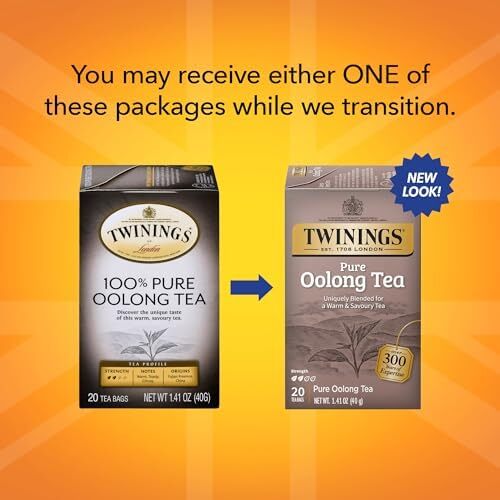 Twinings 100% Pure Oolong Tea Bags, Caffeinated – 20 Count