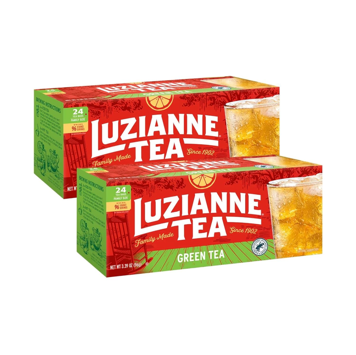 Unsweetened Iced Tea Bags Gallon Size 24ct Box Pack of 1