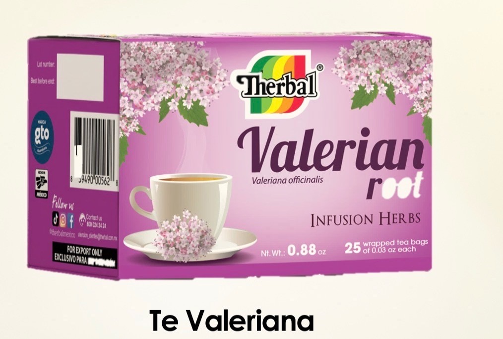 Therbal Valerian Root (TE Valeriana) 25 Tea Bags Natural Infusion