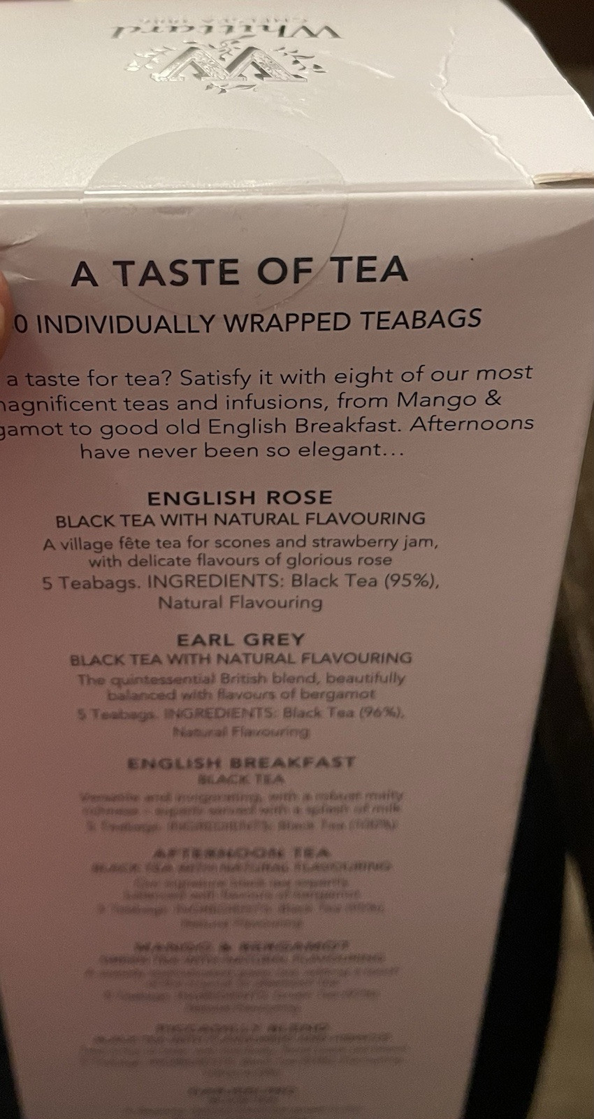 Whittard Chelsea 1886 Taste of Tea Gift Set