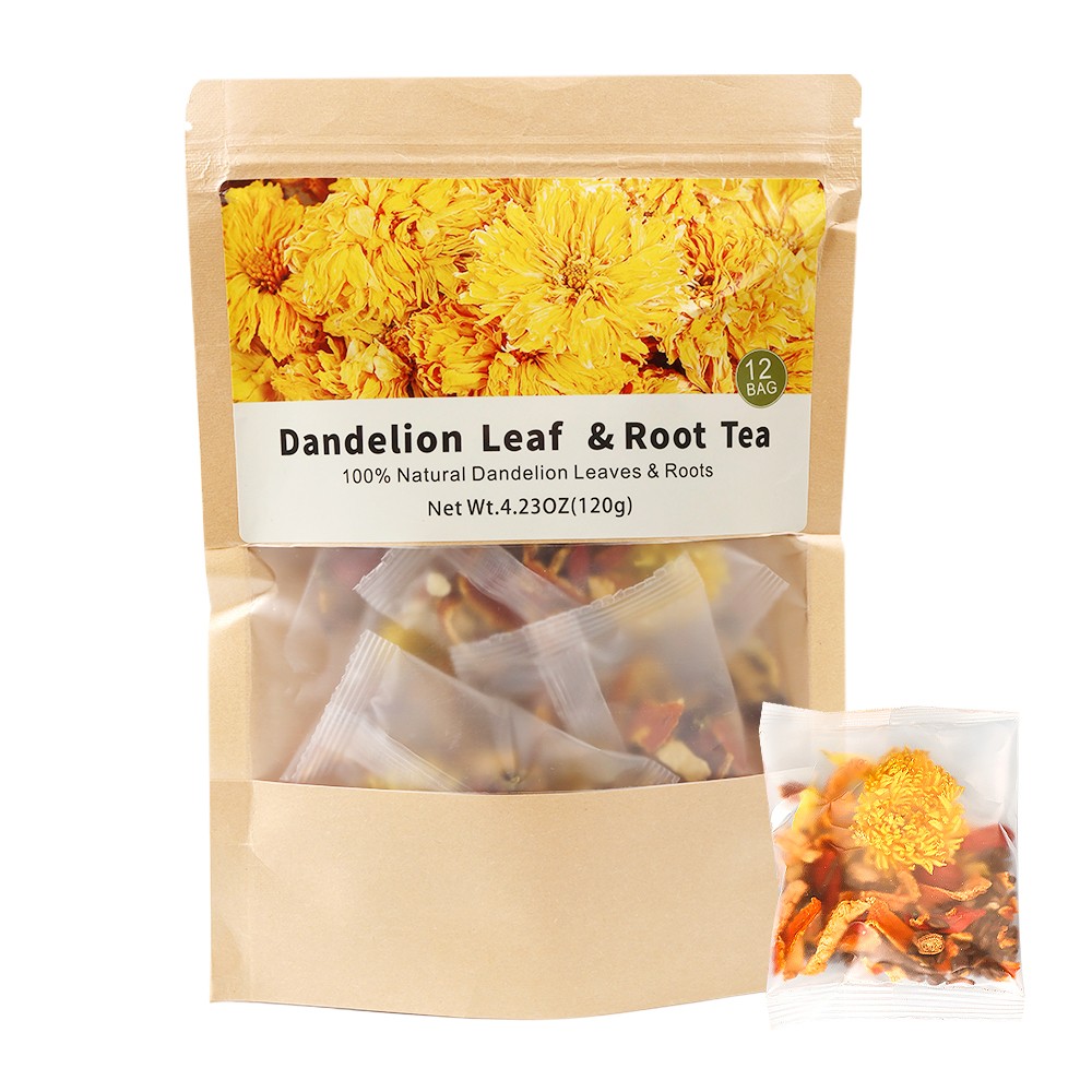 Dandelion Tea 12 Leaf & Root Herbal Tea Bags for Liver & Kidney Health Detox