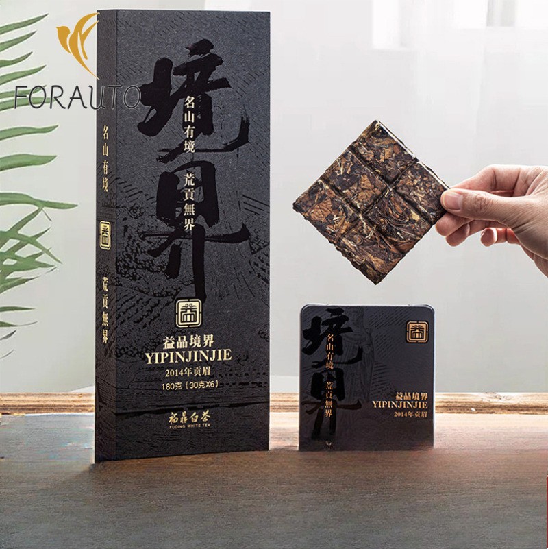 180g Authentic Fuding White Tea 2014 Gongmei Aged White Tea Small Square Pieces