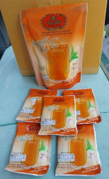 X5 Cha Tra Mue Instant Thai Milk Tea Mix 3-in-1 Hot or Iced Drink Refreshing