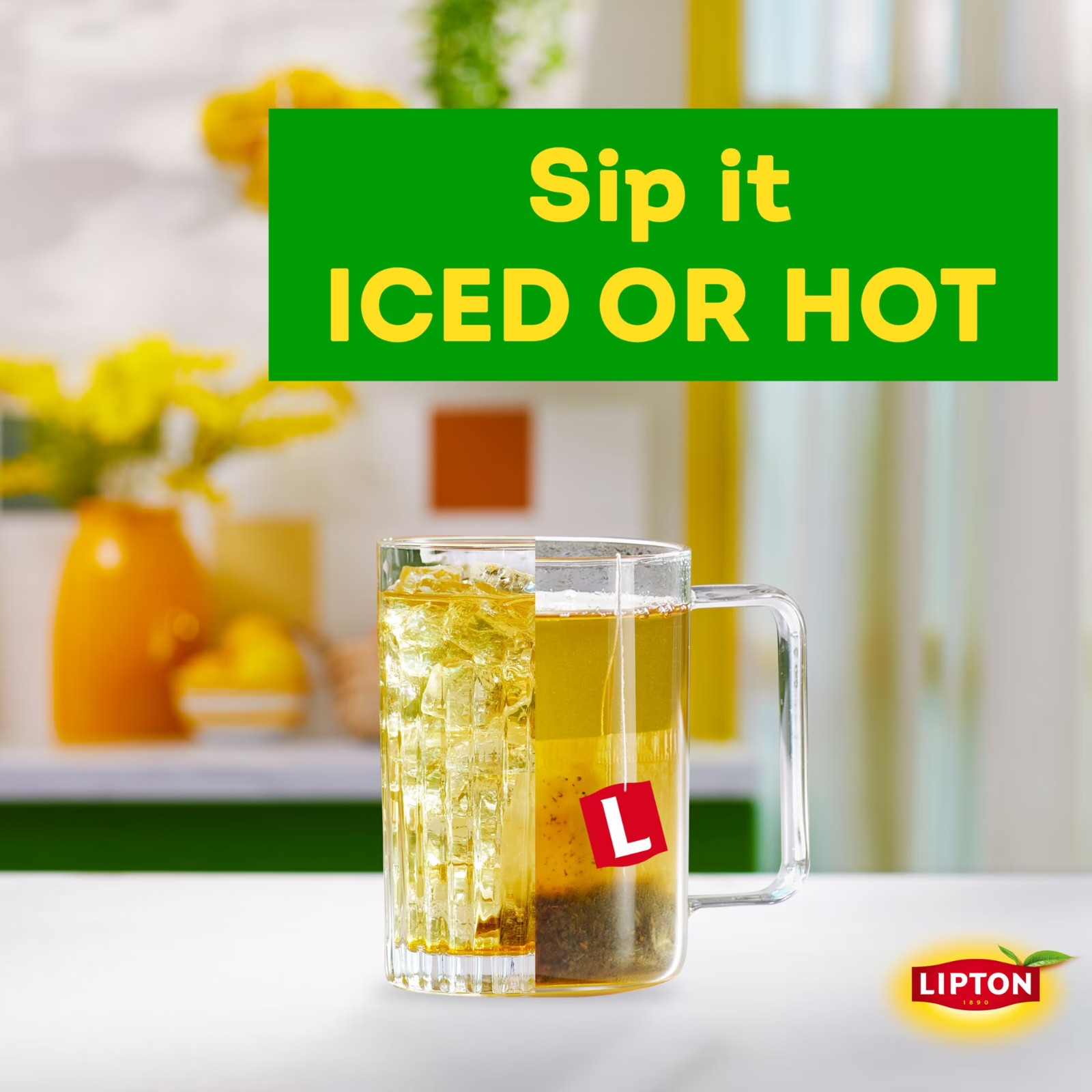 Lipton Peach Green Tea Bags, 20 Count