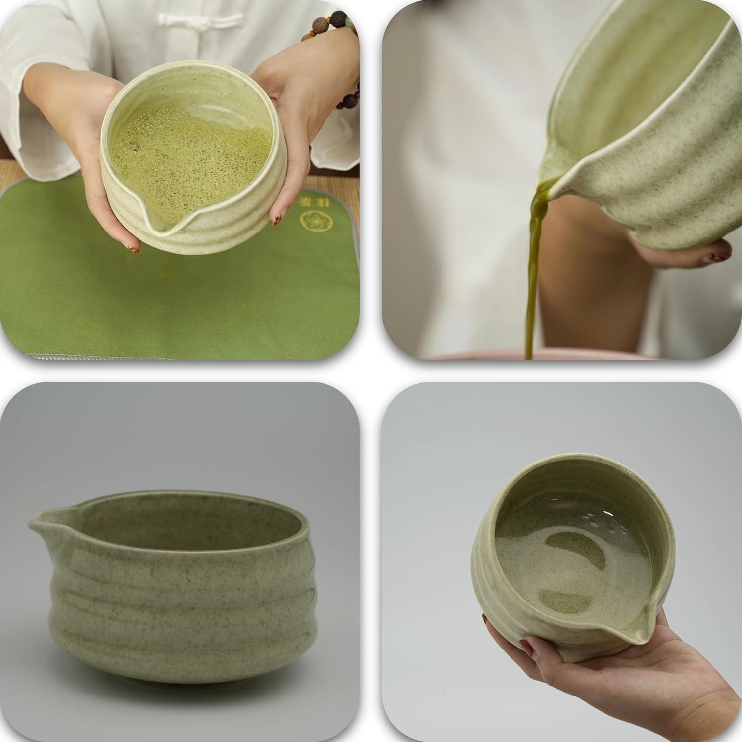 Matcha Tea Whisk Set, 7-Piece Matcha Preparation Tool Set