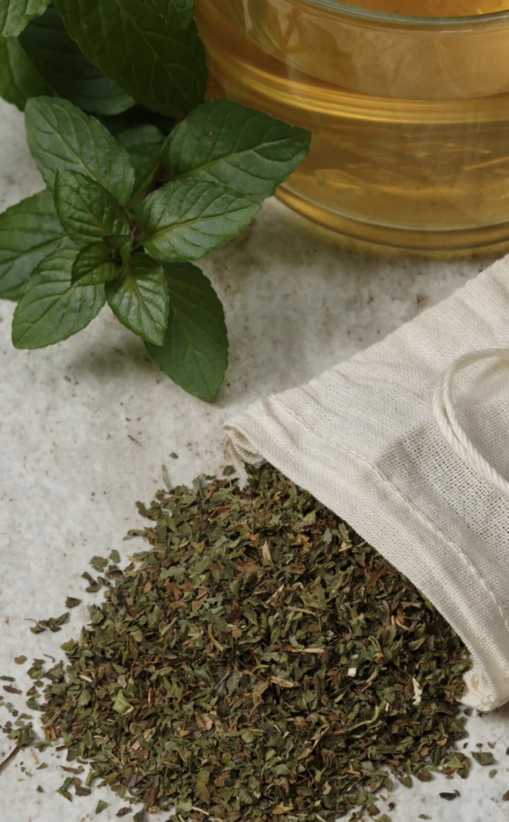 Peppermint Dried Cut Leaves Loose Herbal Tea 1 Pound Lb Mentha Pipperita