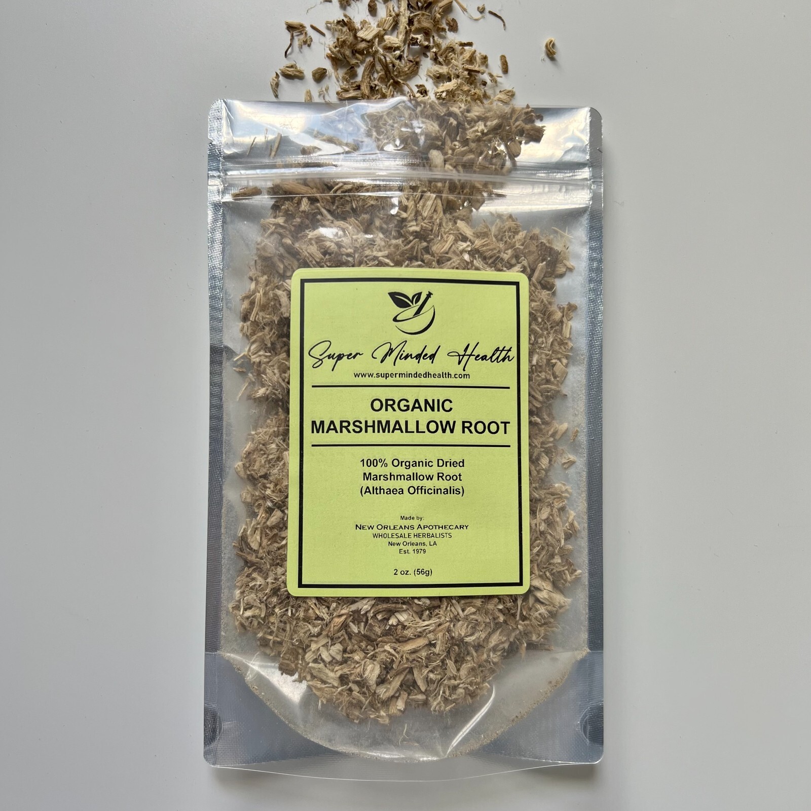 Marshmallow Root 100% Pure Organic Dried Cut and Sifted (Althaea Officinalis)