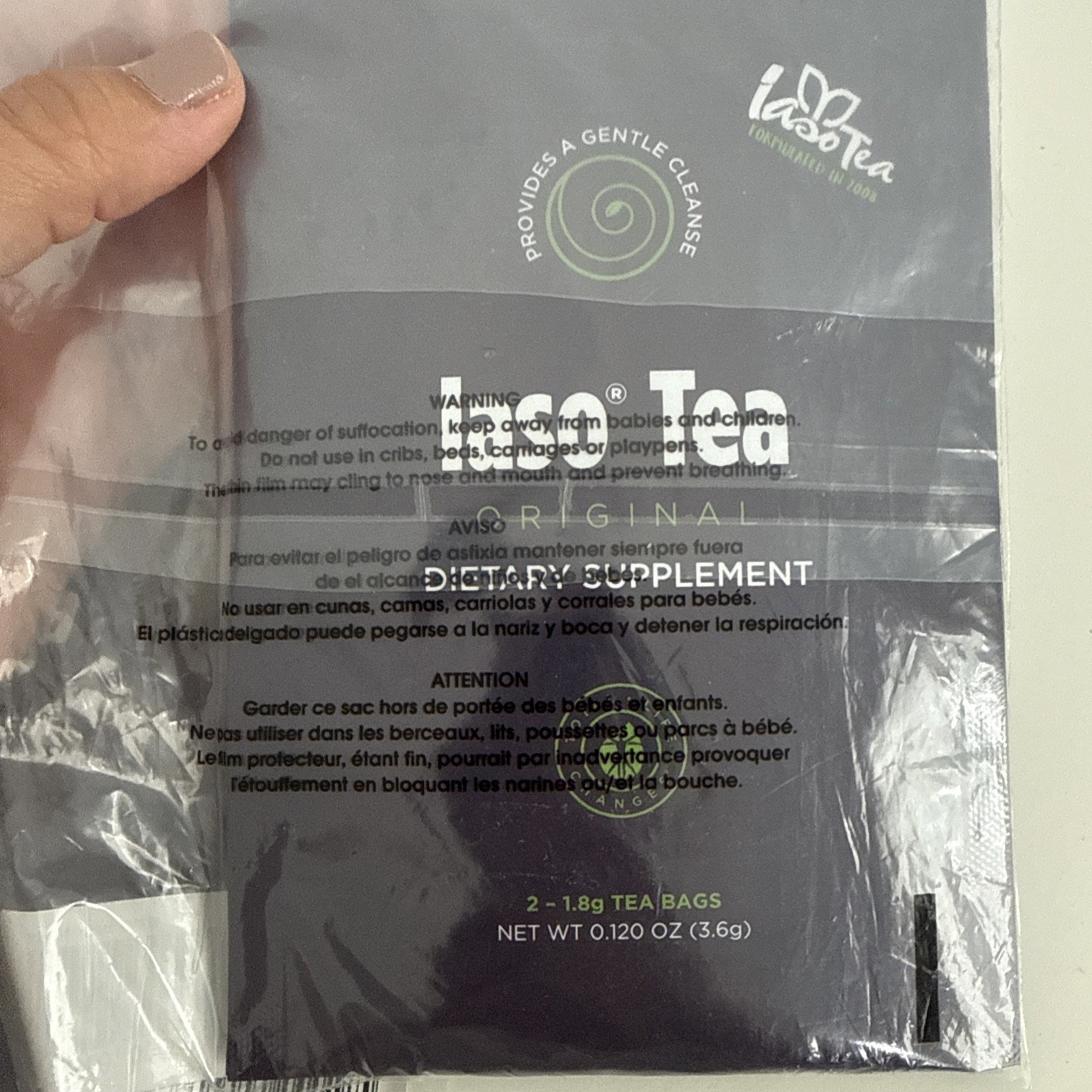 Laso Tea Dietary Supplement – Set Of 6 Packs (18 Tea Bags On Total)