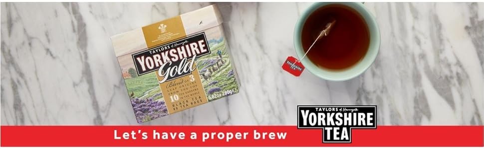 Yorkshire Tea, Gold, Loose Leaf Tea, Black Tea, 8.8 Ounce, Premium Blend, Rich,
