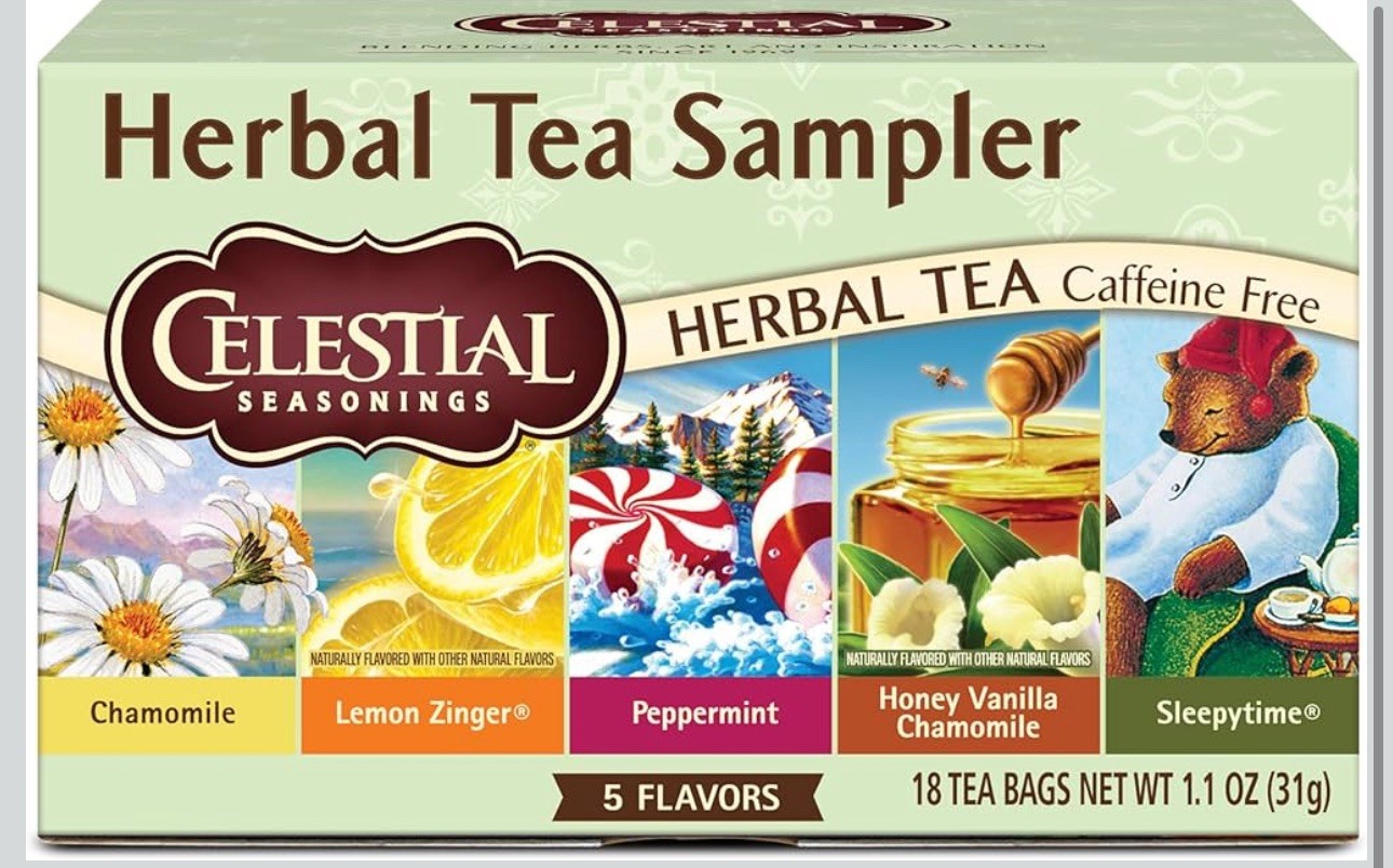 Herbal Tea- Assorted 90 tea Bags(18 tea bags of each 5flavors)