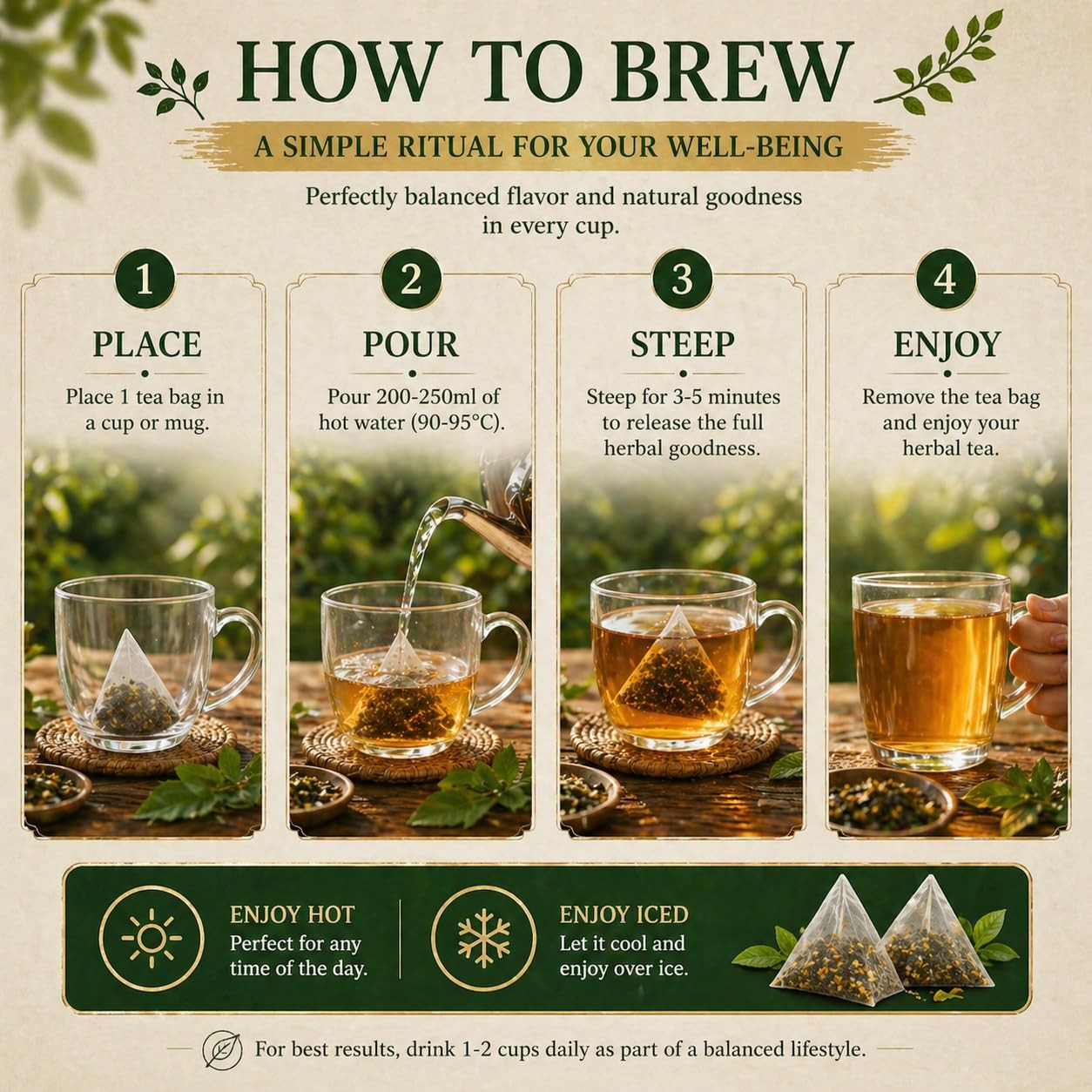 Jamaican Healing Garden Blood Detox Tea, Wildcrafted Herbs with Guaco, Burdoc…