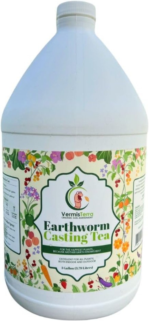1 Gallon Organic Worm Tea & Kelp Biofertilizer – Nourish Plants & Boost Growth