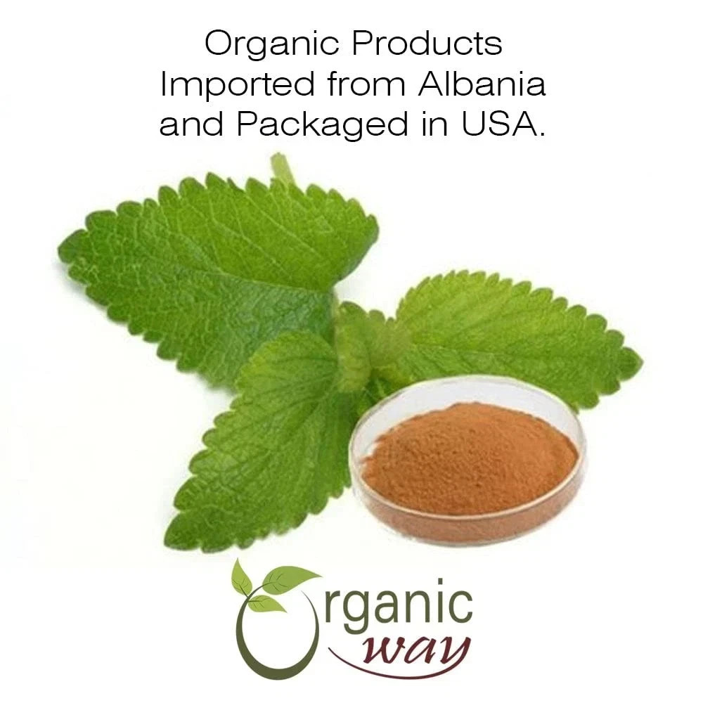 Organic Way Lemon Balm Leaf Cut & Sifted – Herbal Tea Origin – Albania (2Oz)