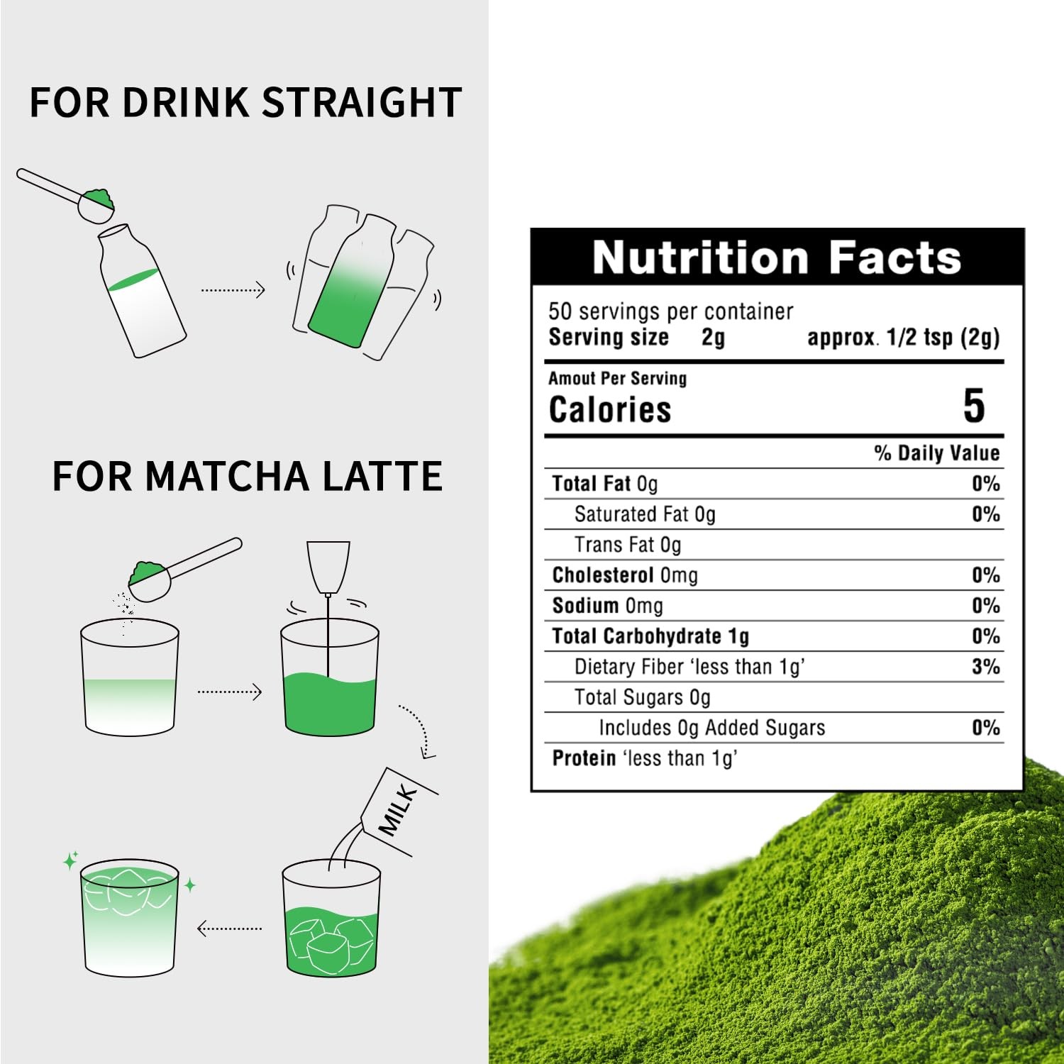 Organic Matcha Green Tea First Harvest Ceremonial 100% Pure Premium Matcha fo…