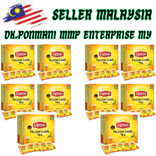 LIPTON YELLOW LABEL SERVICES 10 BOXS Tea Bags Black 1000 x 2g Free Shipping