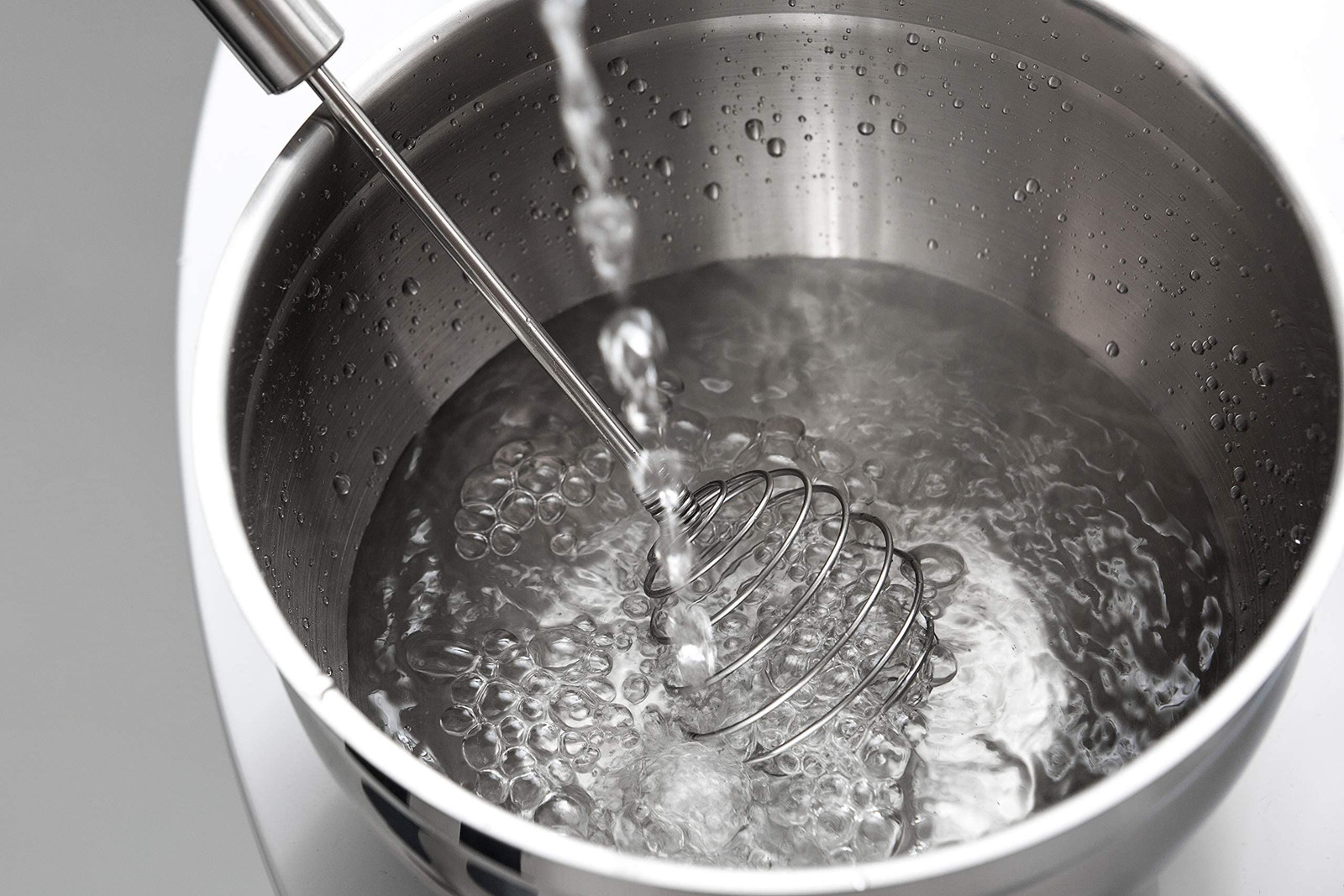 TAFOND Whisk, Stainless Steel Spring Balloon Silver
