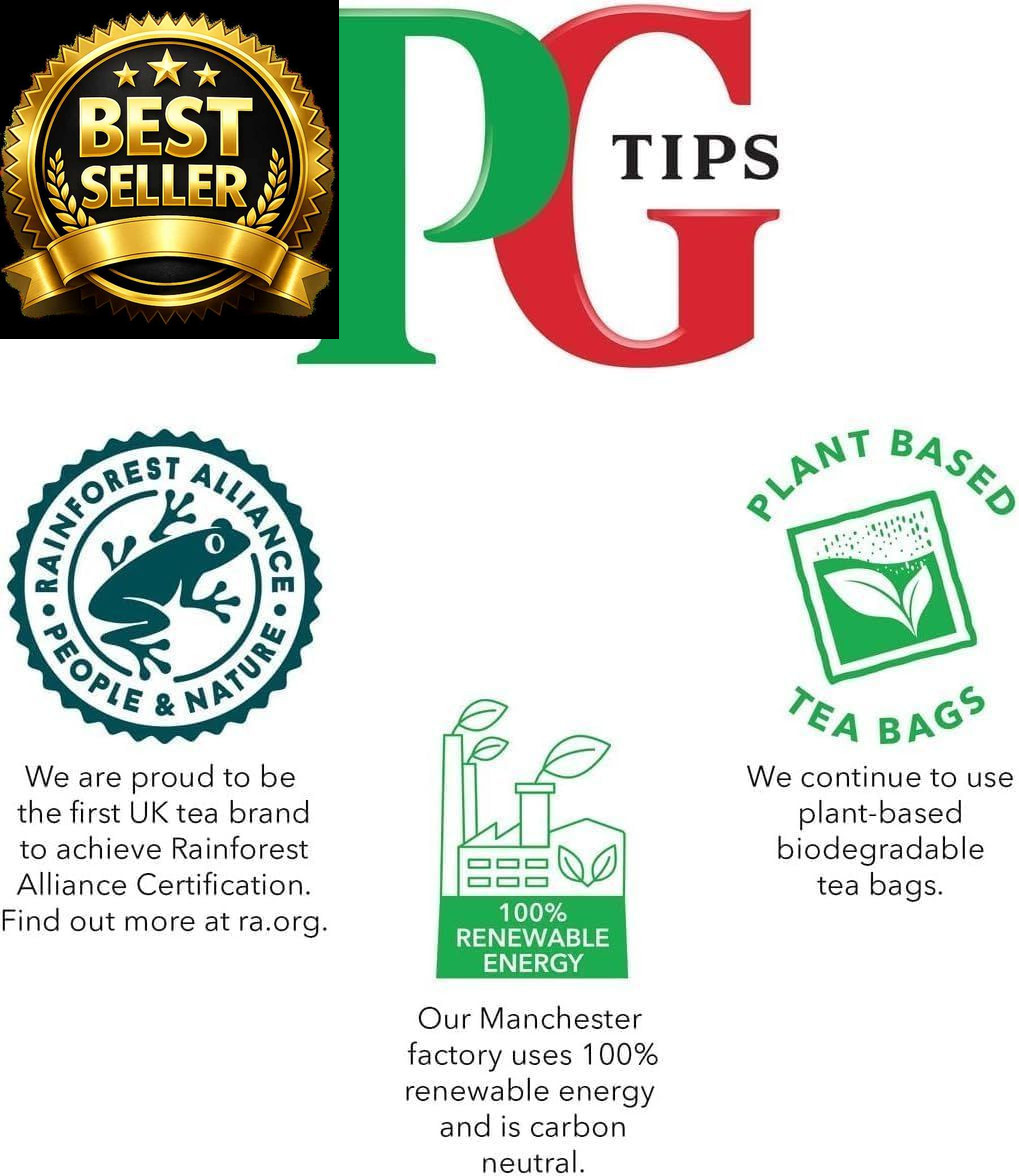 Pg Tips Tea Bags, 240 Count, Pack of 2 240 Count (Pack 2), Basic