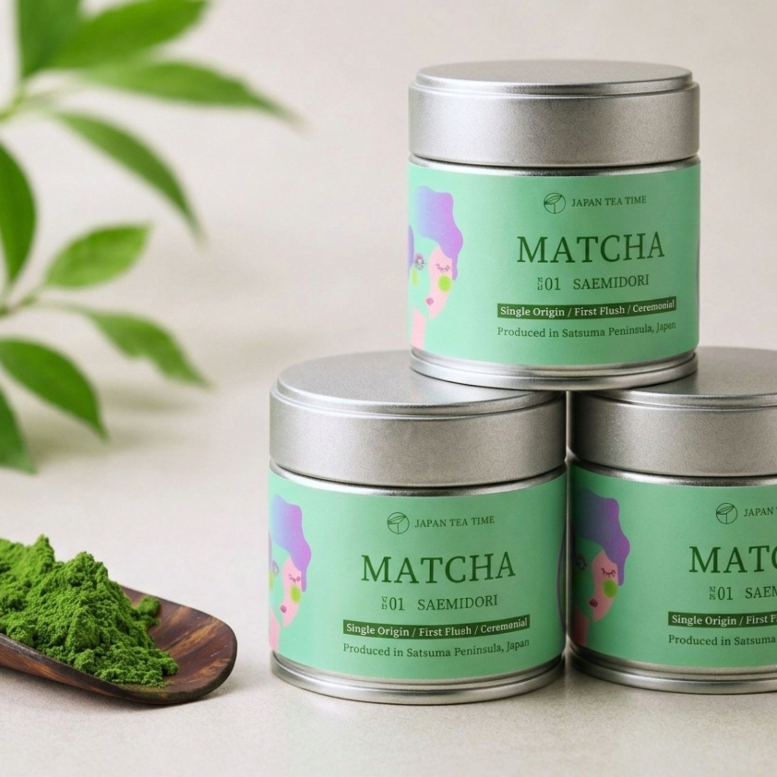 Japan Tea Time Matcha Single Origin Saemidori Ceremonial Grade 30g (1.06 oz)