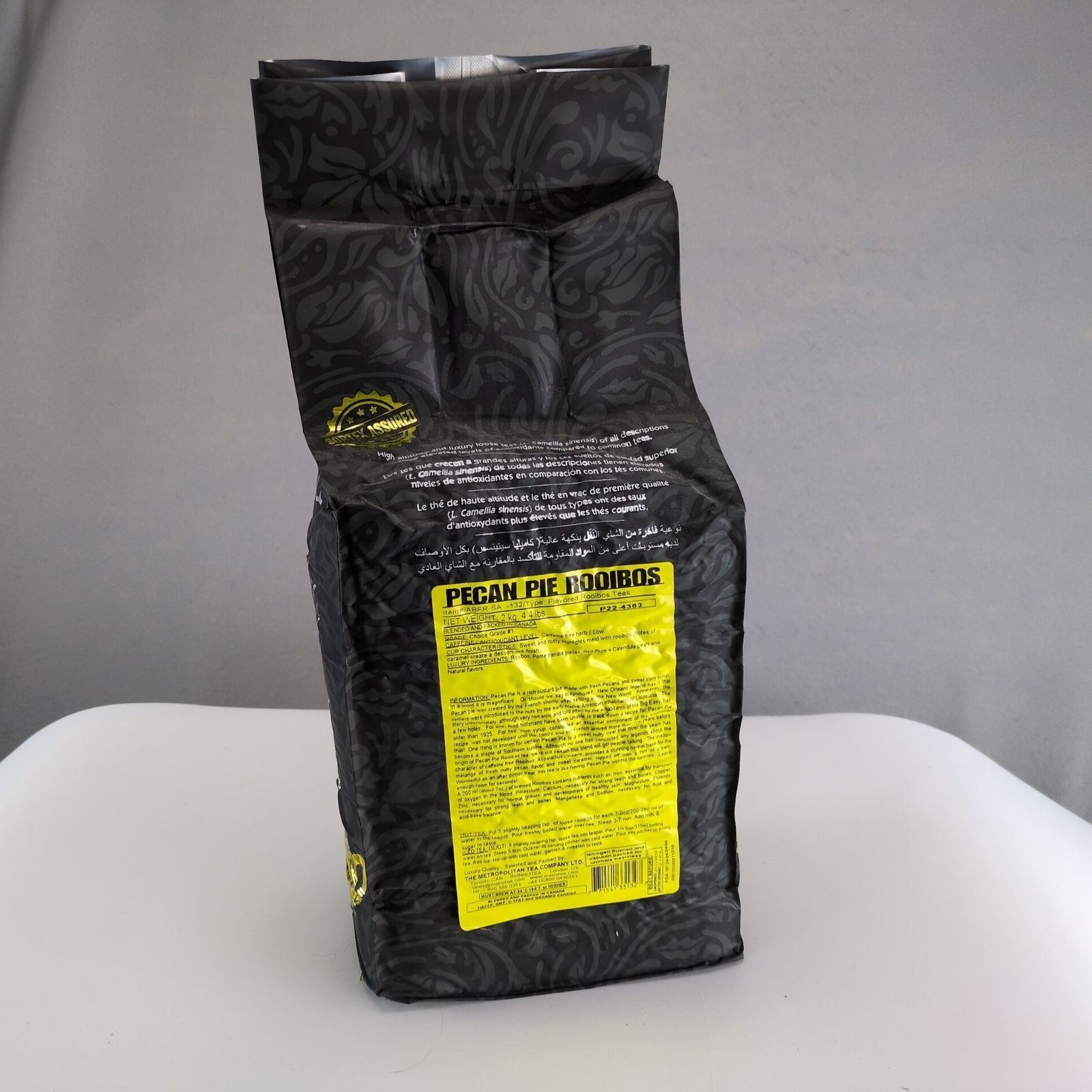 Metropolitan Tea Co Pecan Pie Rooibos Tea 2kg 4.4lb Sealed BB 11/2032 Bulk Loose