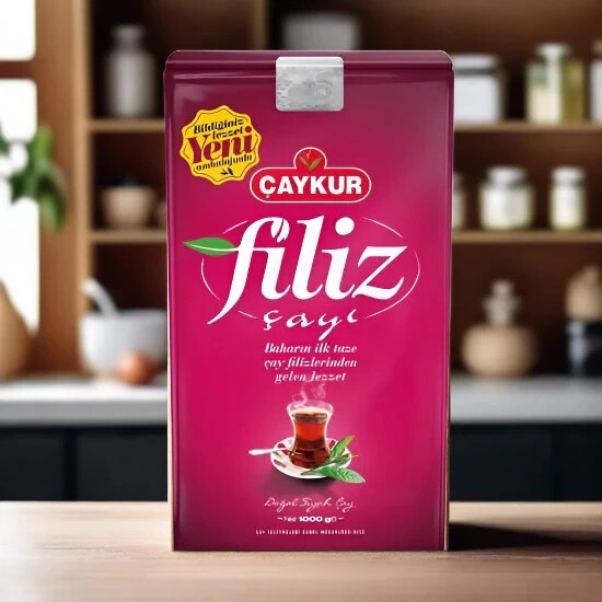 Caykur Turkish Black Tea (Filiz Cayi) Pack of 2 each 500gr (Total 35.27oz)