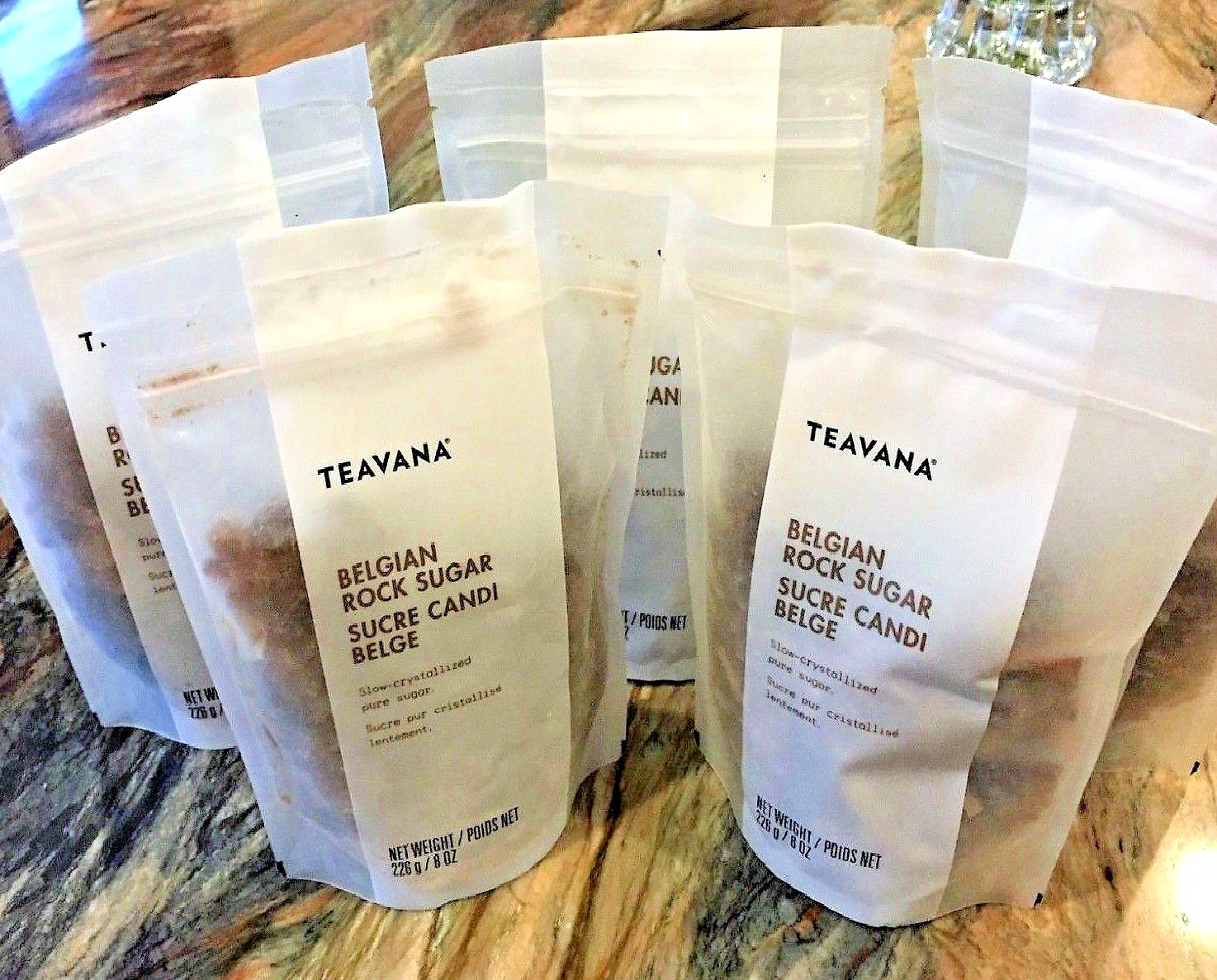 🍭 NEW! FRESH SEALED UNOPENED TEAVANA BELGIAN ROCK SUGAR 1/2 POUND OR 8oz BAG 🍭