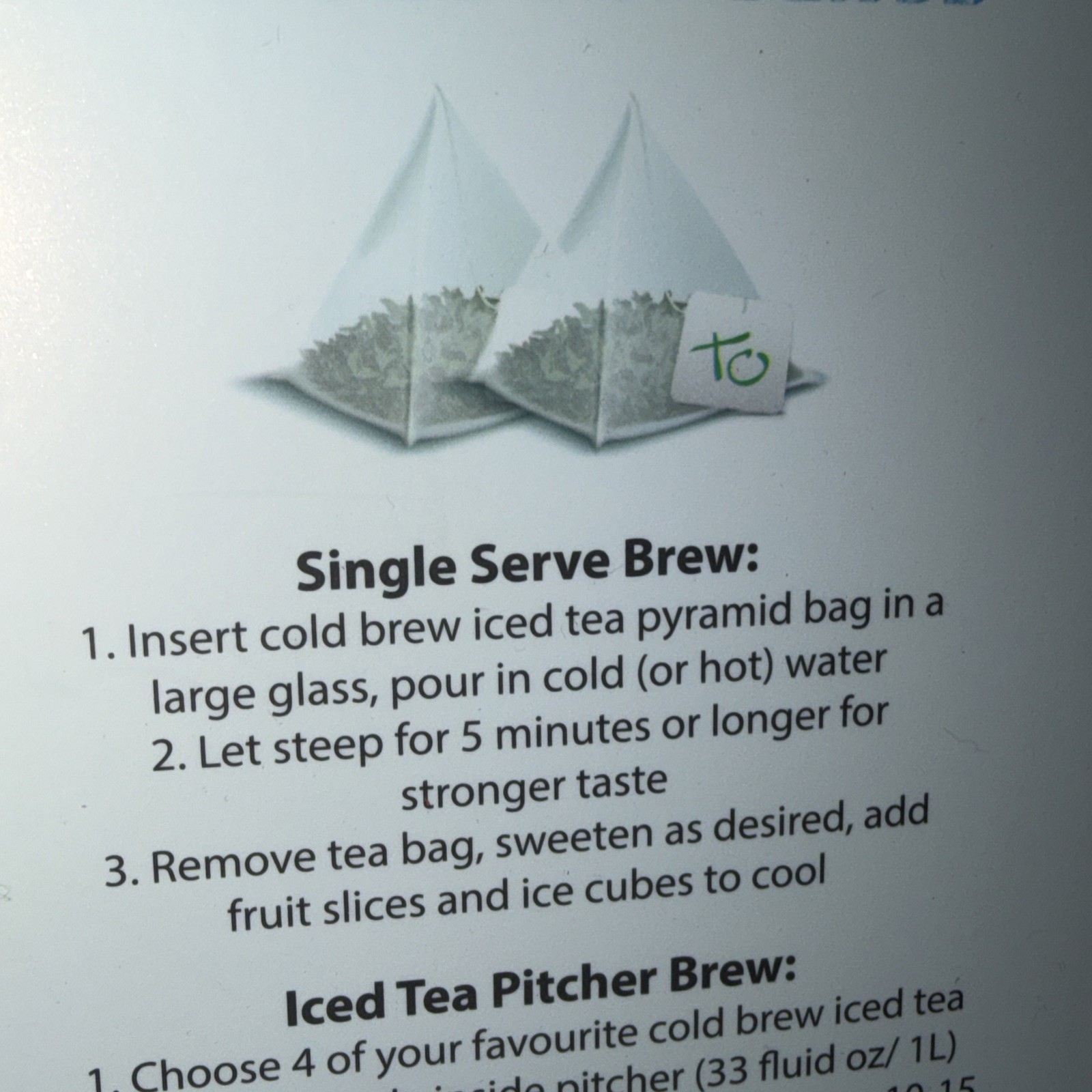 TOUCH ORGANIC 🍑 PEACH GREEN COLD BREW ICED TEA w MATCHA 2 Boxes=60 Pyramids