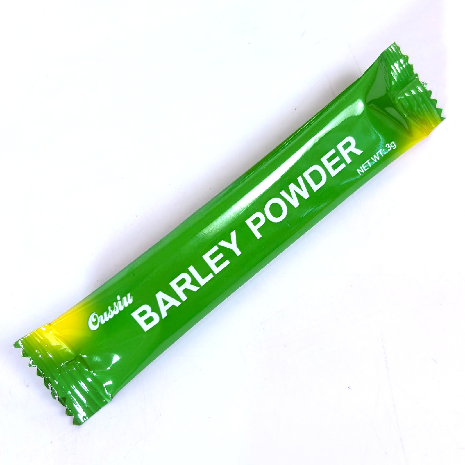 Oussiu Barley Grass Powder 30 3g Sticks Drink Mix Prebiotic Fiber Vegan GMP ISO