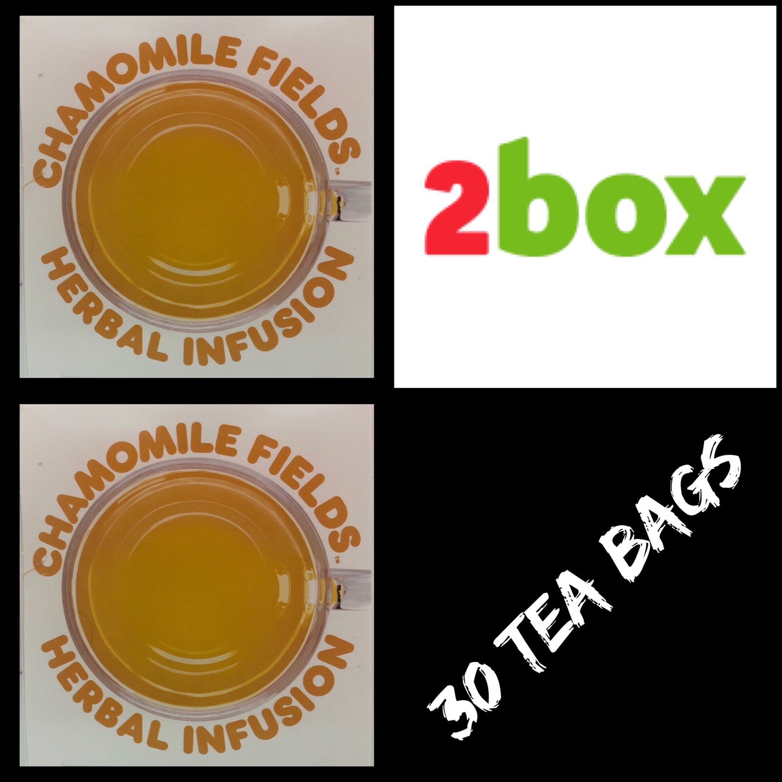 2 Box Dunkin Donuts Chamomile Fields Herbal Infusion Tea With 30 tea bags