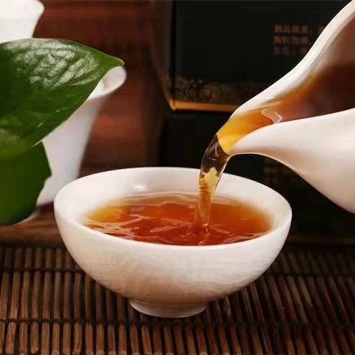 Baishaxi 1953 Fucha Anhua Dark Tea Golden Flowers Fu Brick Black Tea 338g