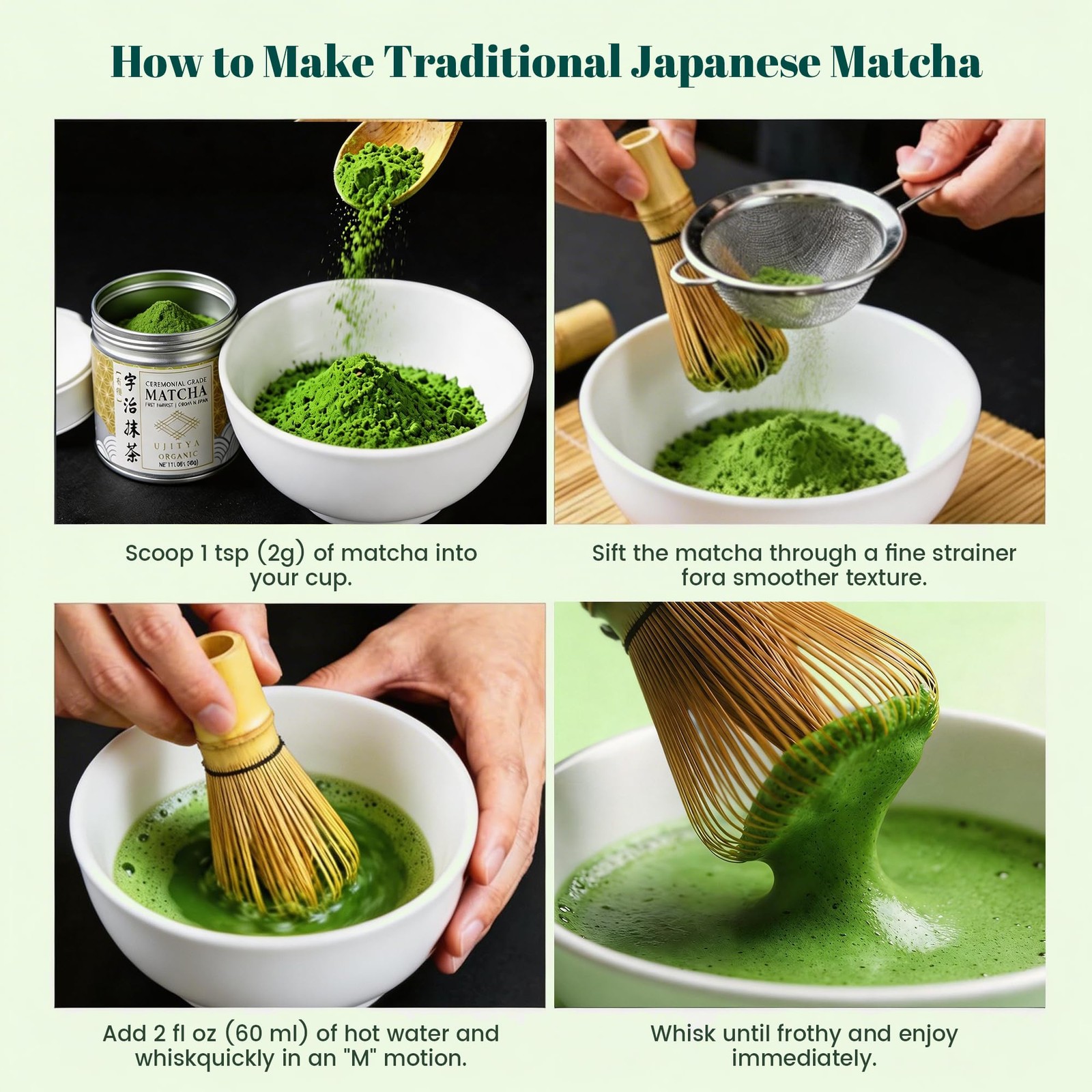 Uji Matcha Powder – Ceremonial Grade Matcha Japanese First Harvest Green Tea …