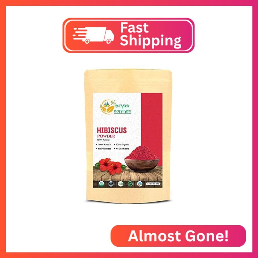 Herbs Botanica Hibiscus Flowers Powder HIBISCUS SABDARIFFA Pure Naturally Proces