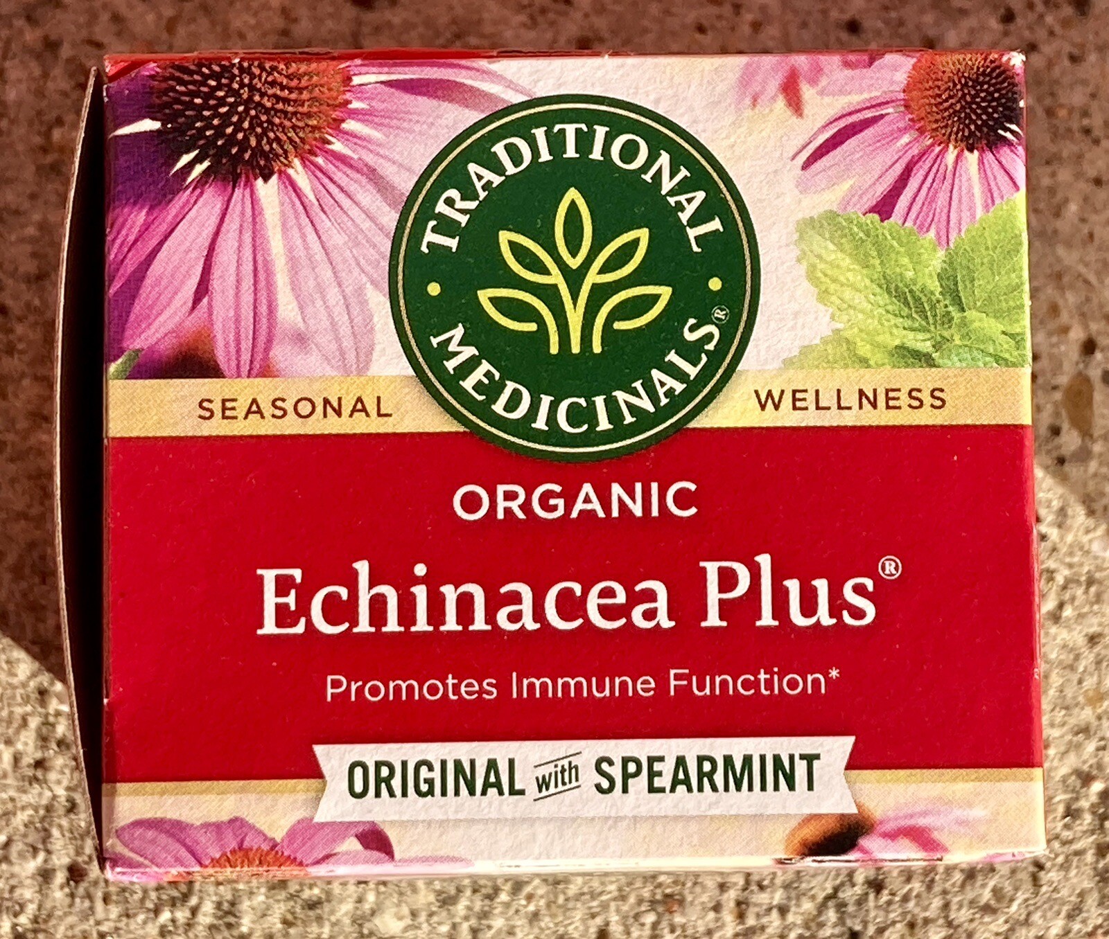 2-PK Traditional Medicinals Organic Echinacea Plus Tea, With Spearmint BB 9/2025