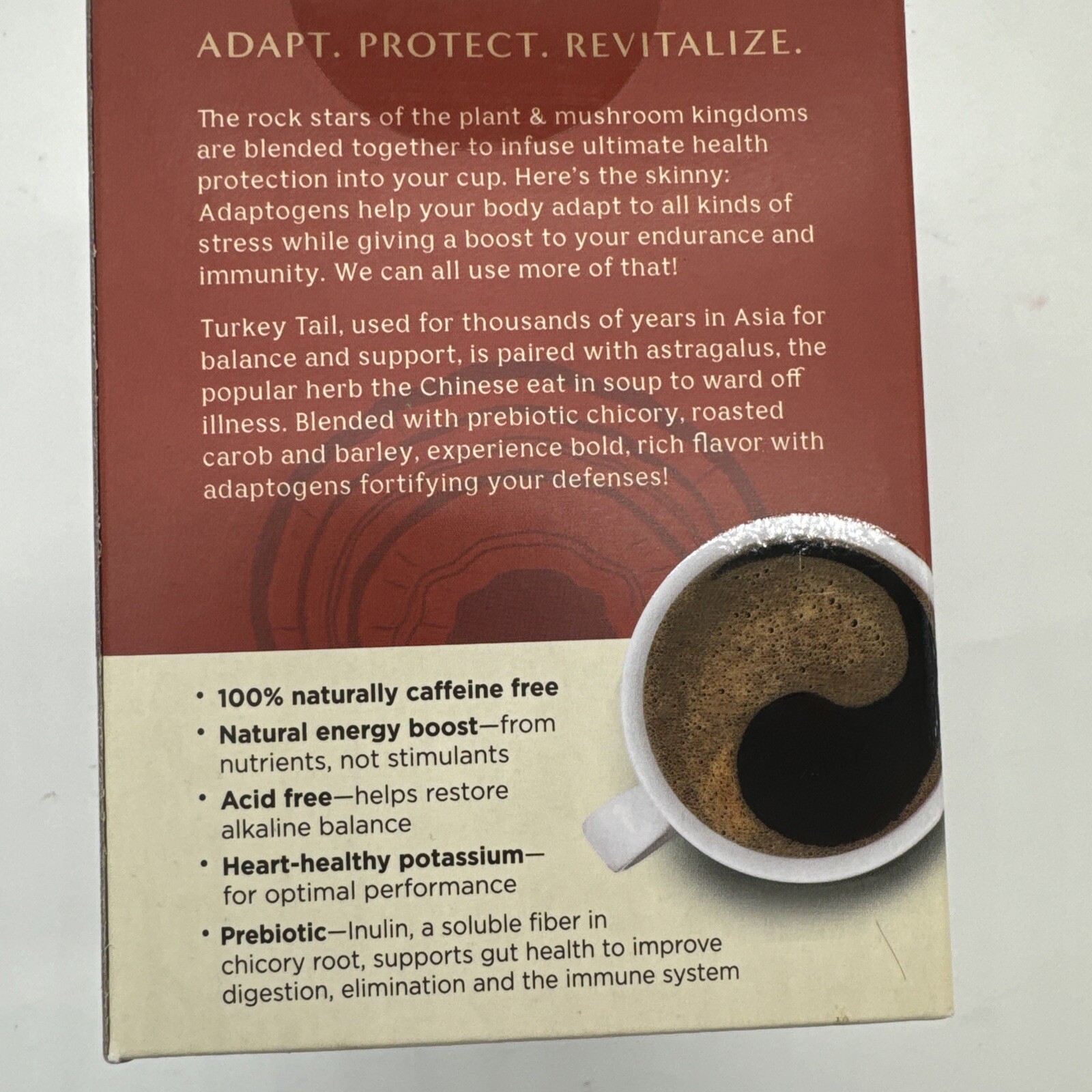 Turkey Tail Astragalus – Toasted Maple – Caffeine Free Adaptogenic