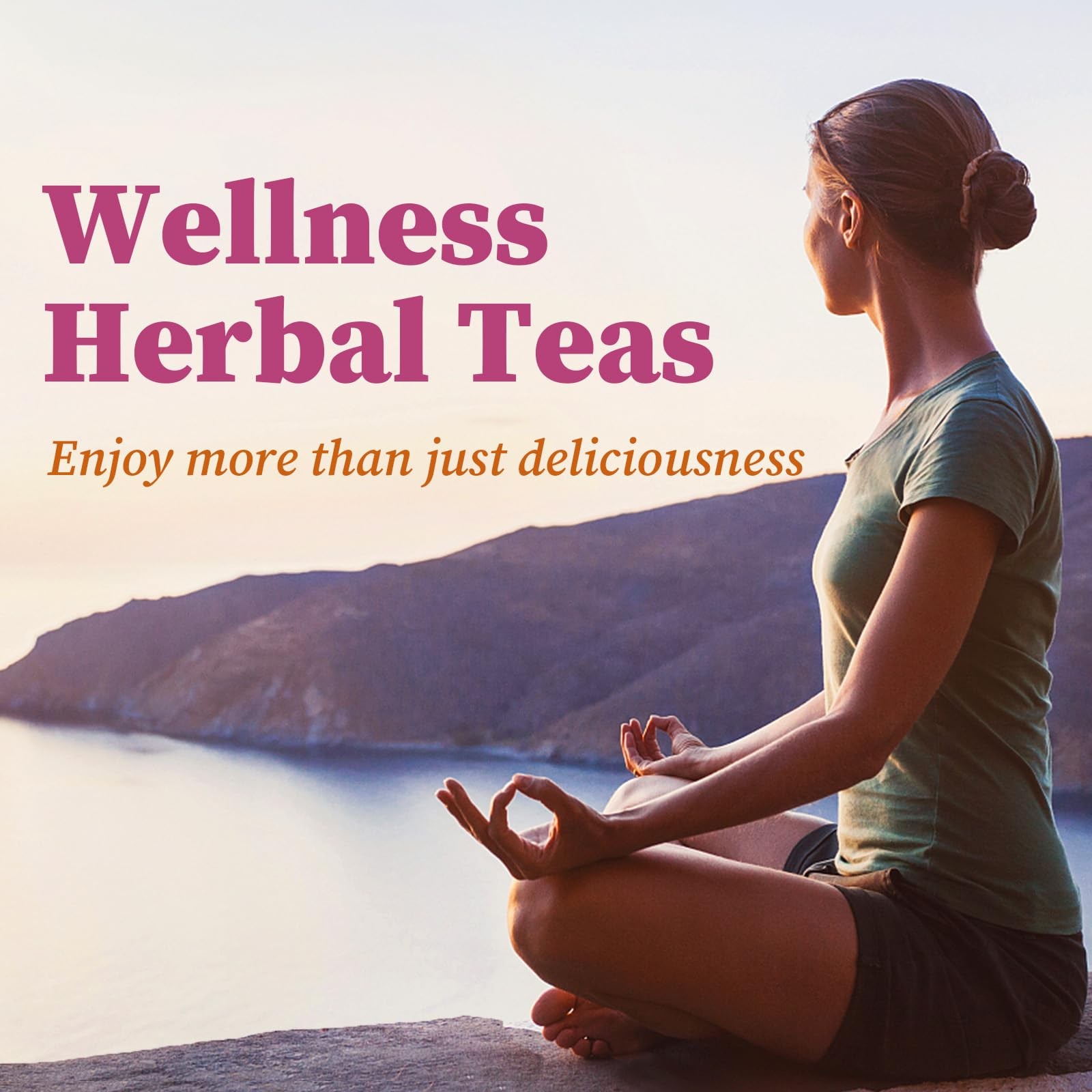 Red Clover Tea Bags – 50 Count – Pure Herbal, Non-GMO, Caffeine-Free