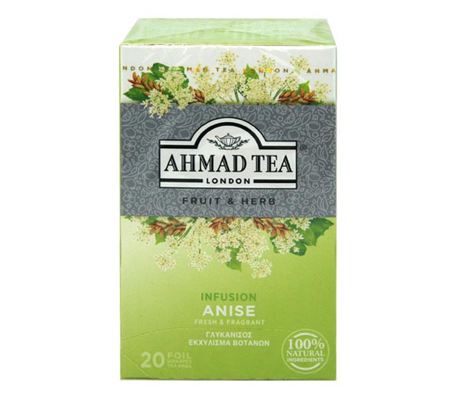 Ahmad Tea Anise Herbal Tea 20 Bags Smooth & Aromatic Caffeine-Free (Pack Of 4)