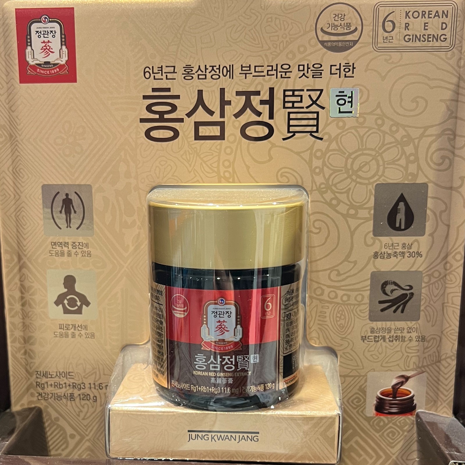 [KOREA] Jung Kwan Jang Red Ginseng 6Years Korean Red Ginseng Extract Hyun 120g