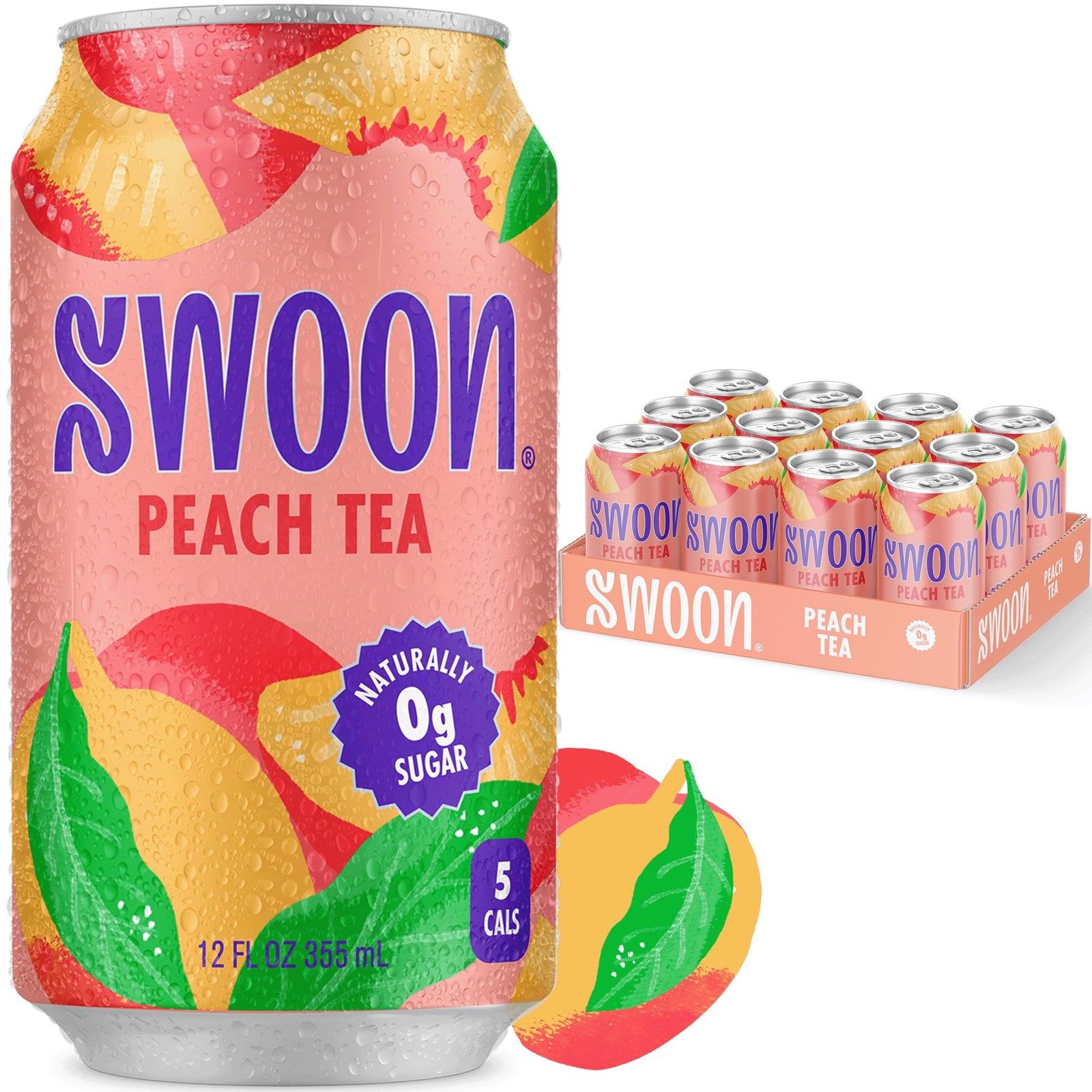 Swoon Peach Tea Sugar Free, Low Carb, PaleoFriendly, Gluten Free Flavored K…