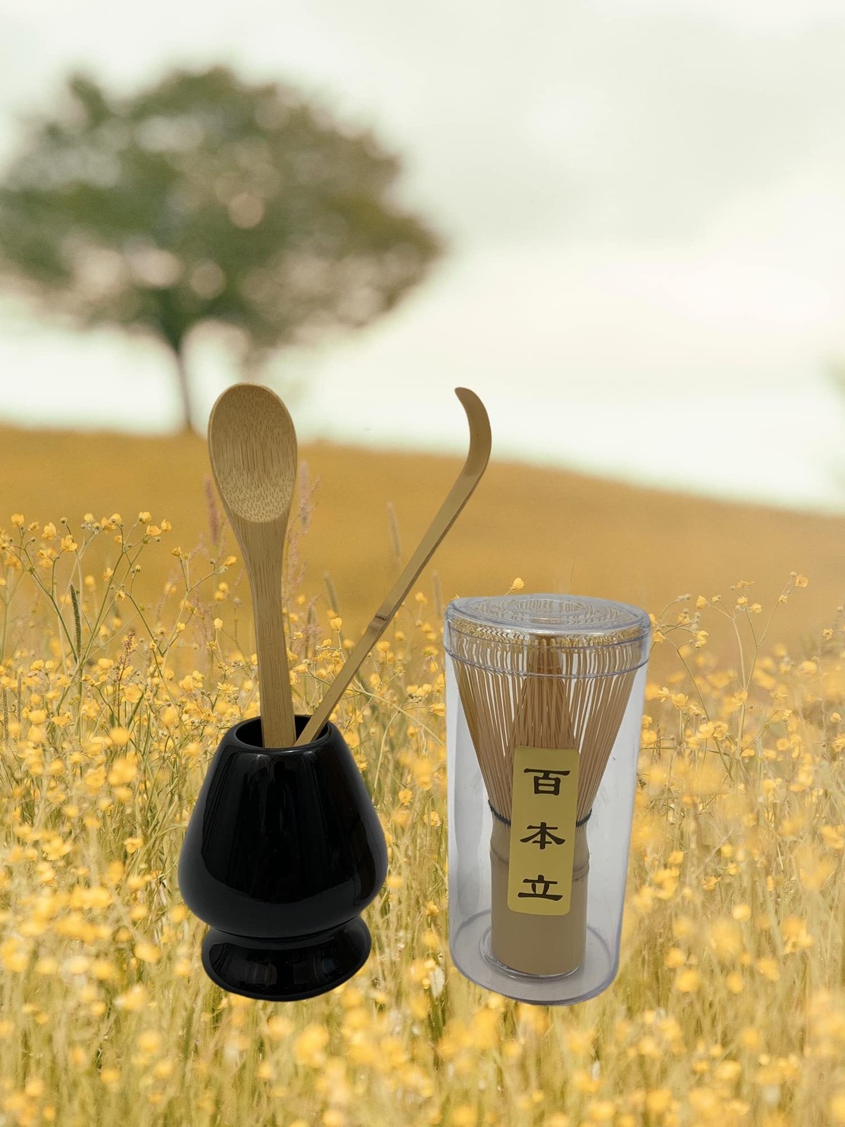 JapanBargain 4727 Matcha Whisk Set Japanese Chasen Bamboo Whisk Tea Spoon and…