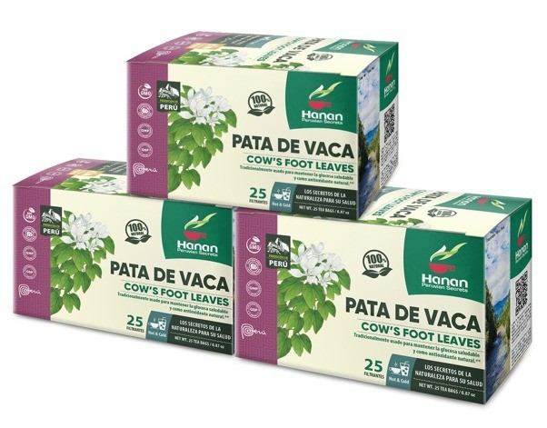 Hanan Peruvian Secrets Pata de Vaca Herbal Tea | 100% Natural Cow’s Foot Leaves