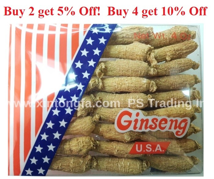4oz to 1LB- 100% Small Wisconsin American Ginseng Root Long (#G1.1) 純正美国威州花旗蔘小長泡