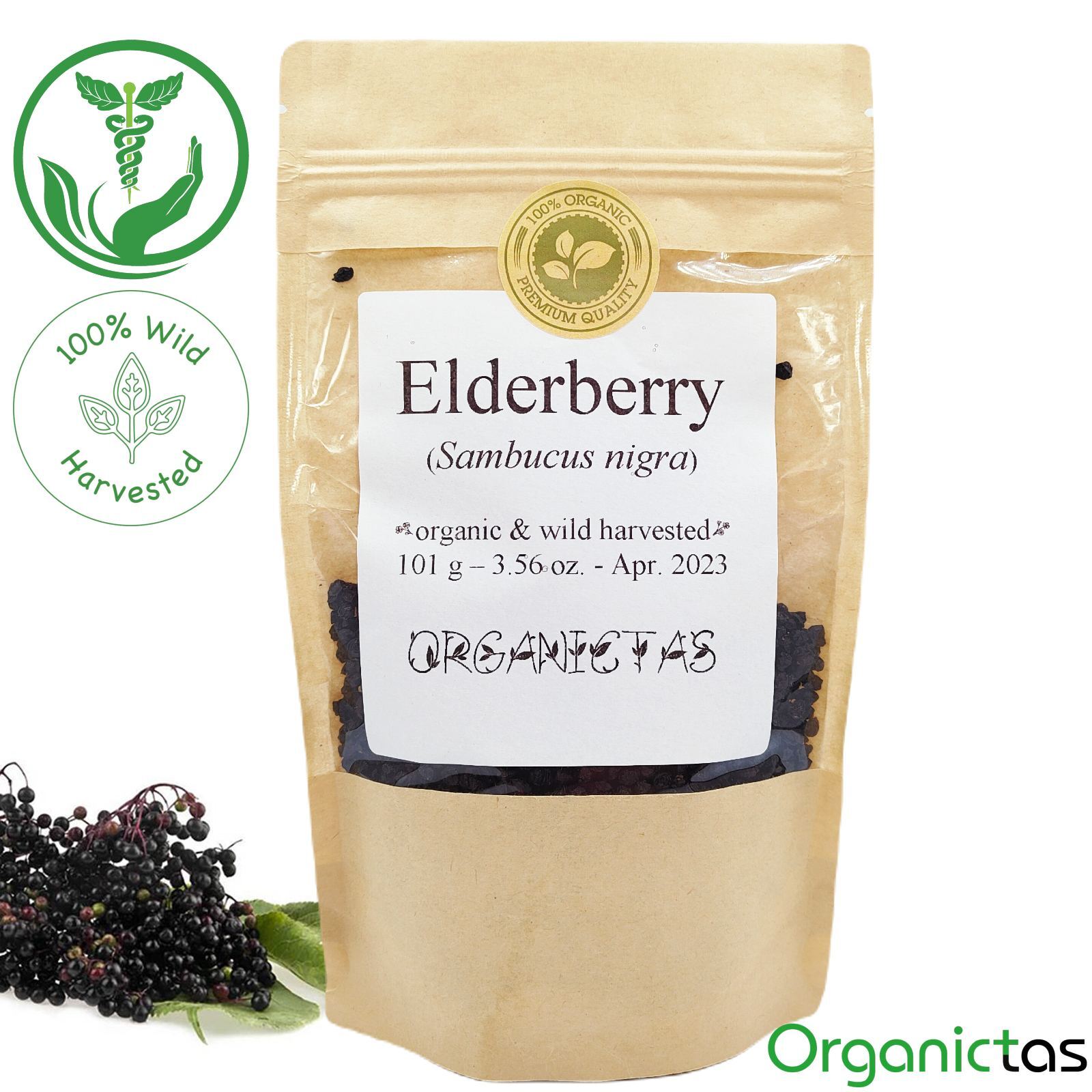 Elder Berry’s Organic Tea – Sambucus Nigra Dried Elderberries Natural Tea